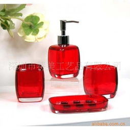 爆款熱銷樹脂衛浴系列產品 水晶膠衛浴四件套 衛浴產品套